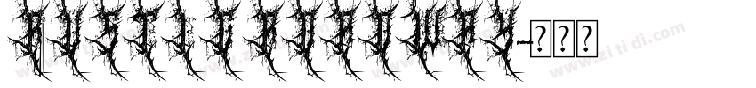 RUSTIC ROADWAY字体转换